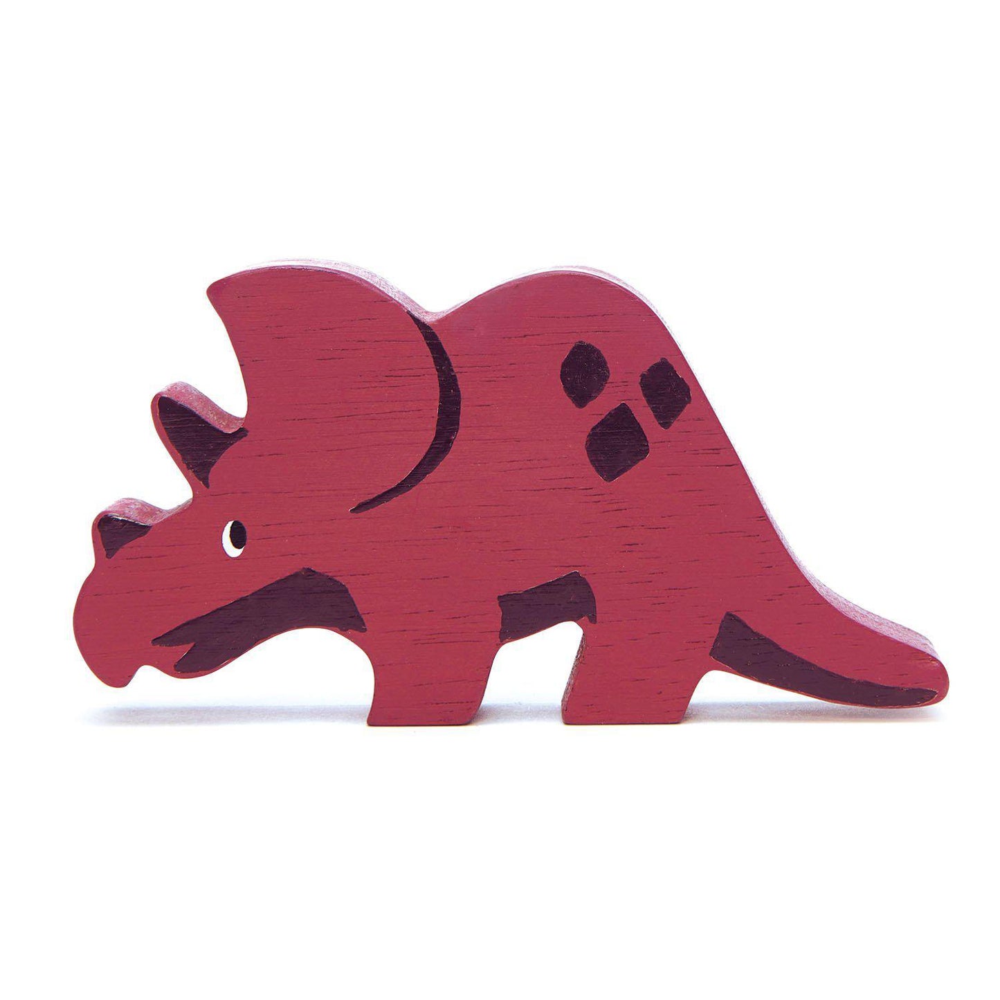 Dinozaur Triceratops, din lemn premium - Triceratops - Tender Leaf Toys-Tender Leaf Toys-1-Jocozaur