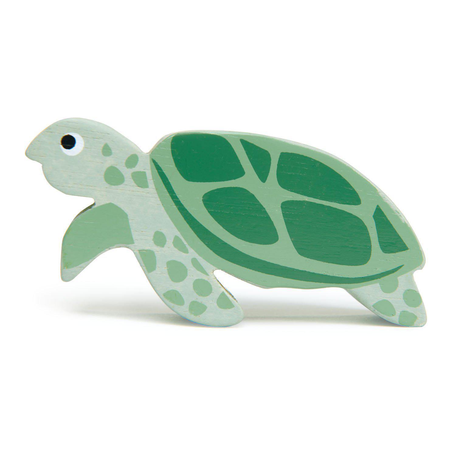 Figurină Broască țestoasă, din lemn premium - Sea Turtle - Tender Leaf Toys-Tender Leaf Toys-1-Jocozaur