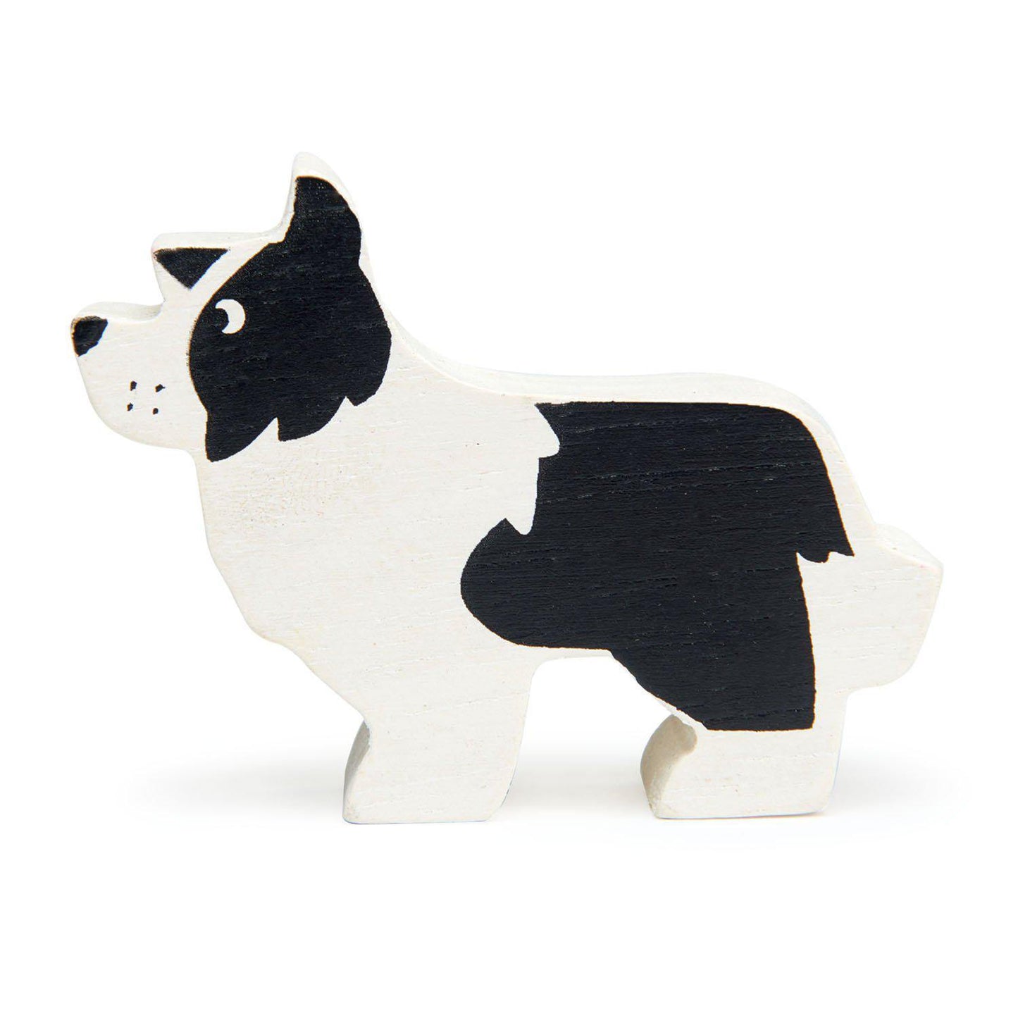 Figurină Cățeluș, din lemn premium - English Shepherd Dog - Tender Leaf Toys-Tender Leaf Toys-1-Jocozaur