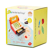 Pénztárgép, prémium minőségű fából - Till with Money - Tender Leaf Toys-Tender Leaf Toys-1-Játszma.ro - A maradandó élmények boltja