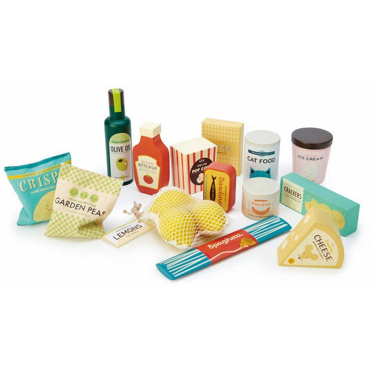 Set produse alimentare din supermarket - Supermarker Grocery Set, Tender Leaf Toys