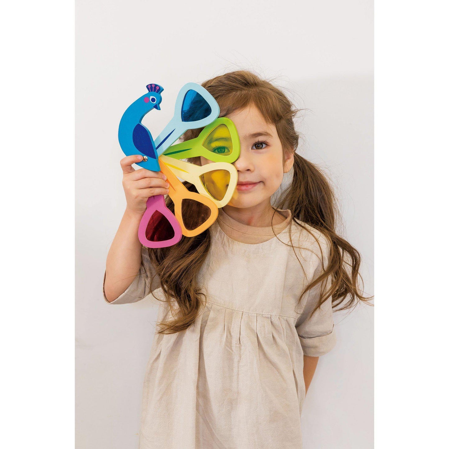 Păunul colorat, din lemn premium -Peacock Colours - Tender Leaf Toys-Tender Leaf Toys-6-Jocozaur