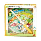 Pescuit magnetic, jucărie din lemn premium - Pond Dipping - 10 piese - Tender Leaf Toys