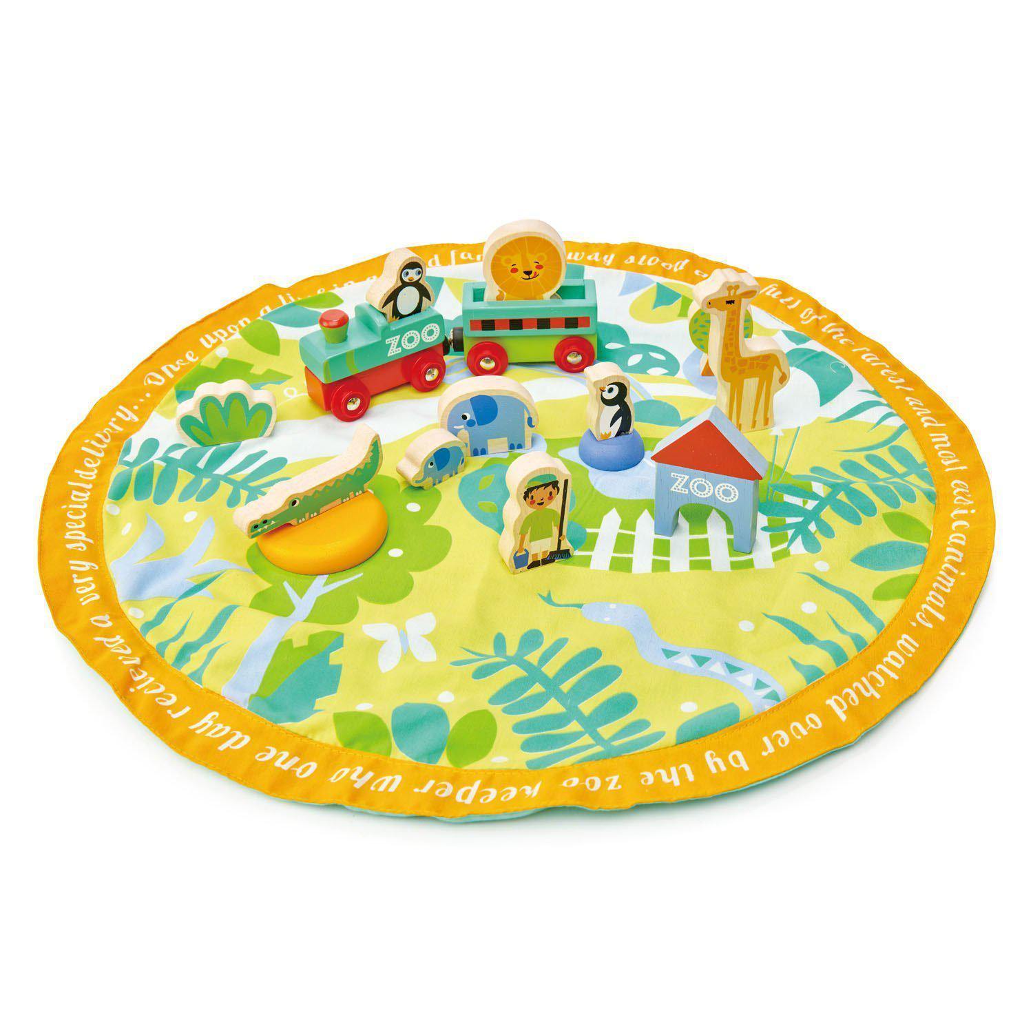 Szafari mesés zsákocska, prémium minőségű fából - Safari park story bag - 16 darab - Tender Leaf Toys-Tender Leaf Toys-2-Játszma.ro - A maradandó élmények boltja