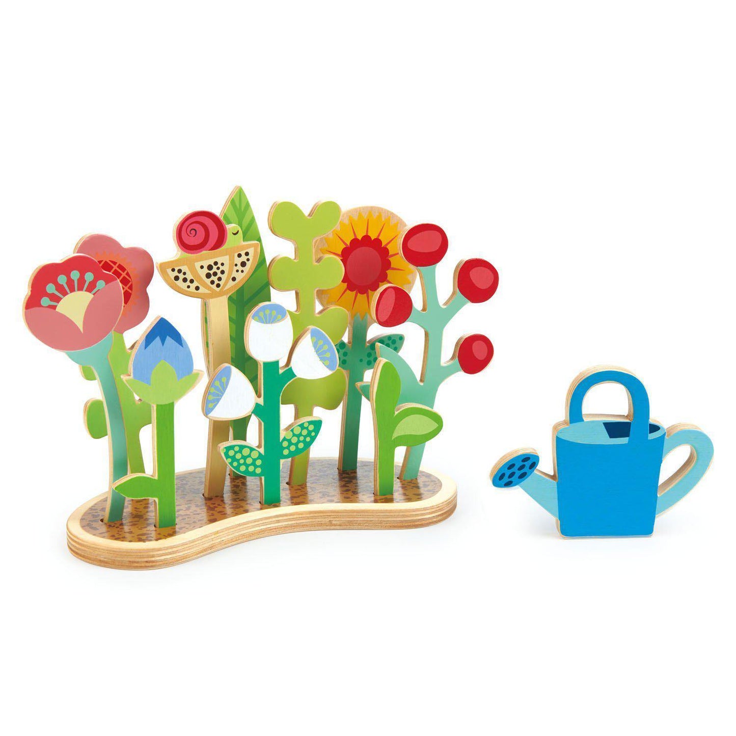 Stratul de flori, din lemn premium - Flower Bed - 12 piese - Tender Leaf Toys-Tender Leaf Toys-2-Jocozaur
