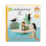 Úszó jéghegy, prémium minőségű fából - Balancing Polar Circle - 9 darab - Tender Leaf Toys-Tender Leaf Toys-1-Játszma.ro - A maradandó élmények boltja