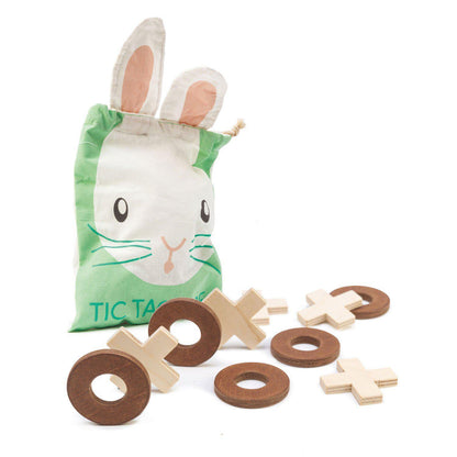 Joc logic X și Zero, din lemn premium - Tic Tac Toe - 9 piese - Tender Leaf Toys-Tender Leaf Toys-2-Jocozaur