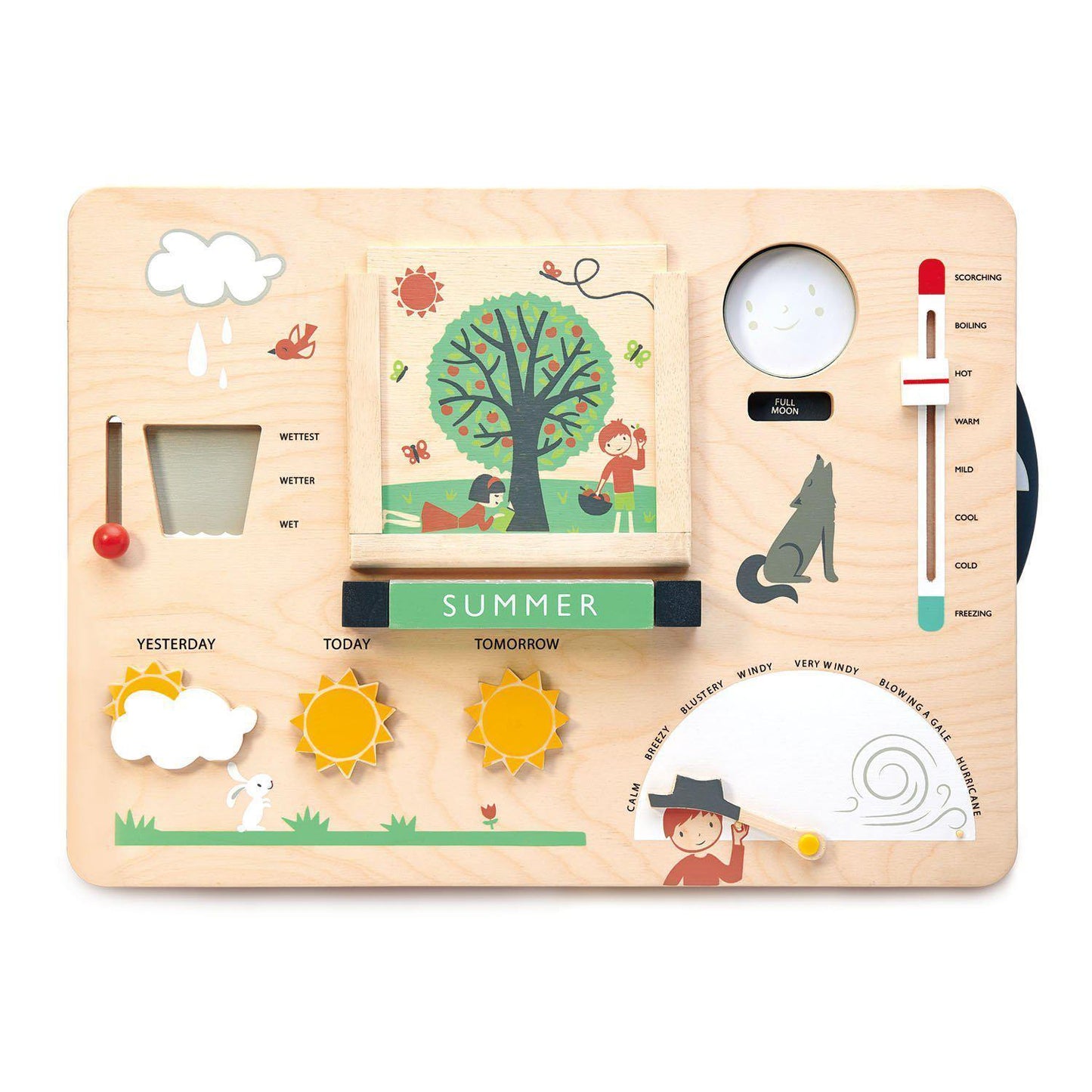 Stația meteo educativă, din lemn premium - Weather Watch - 13 piese - Tender Leaf Toys-Tender Leaf Toys-1-Jocozaur