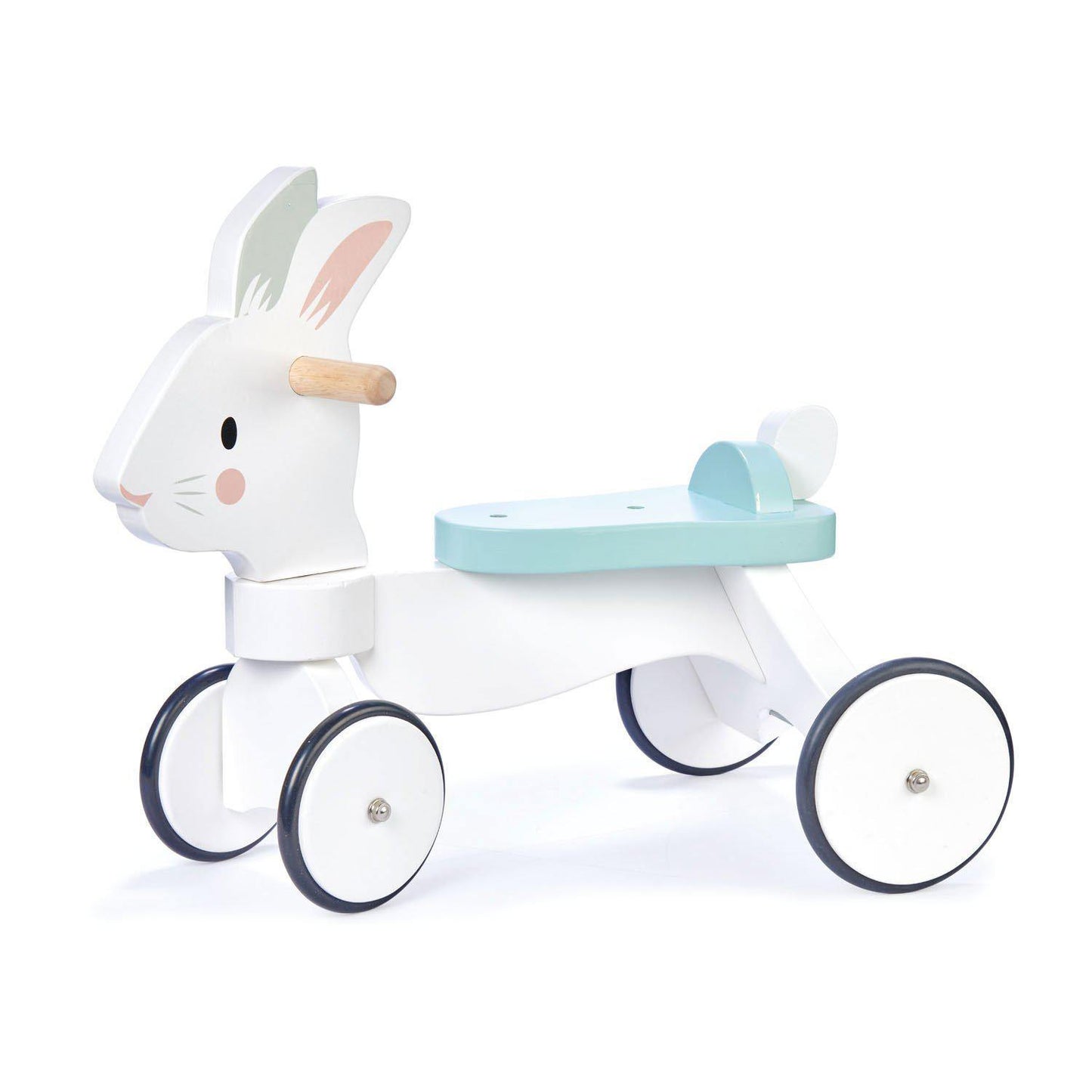 Premergător bicicletă pe 4 roți Iepuraș, din lemn premium - Running Rabbit Ride on - Tender Leaf Toys-Tender Leaf Toys-2-Jocozaur