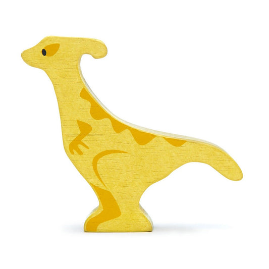 Figurină Dinozaur Parasaurolophus, din lemn premium - Tender Leaf Toys