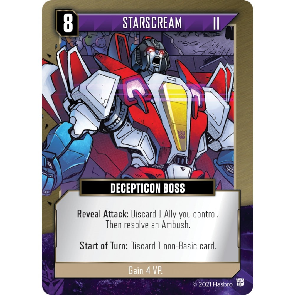 Transformers Deck-Building Game joc de societate în limba engleză