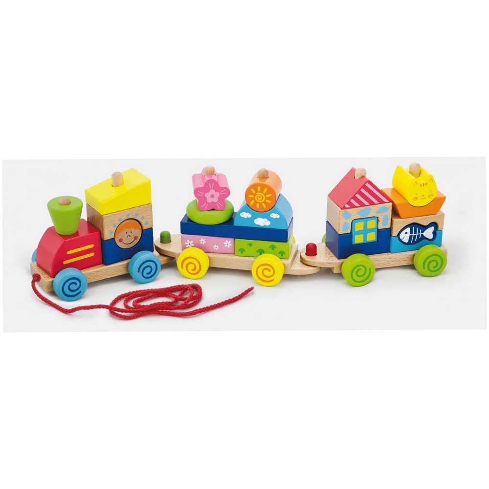 Tren modular colorat din lemn, Viga