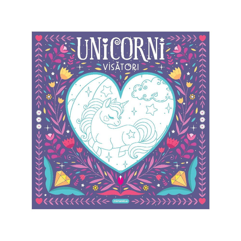 Unicorni visători Carte de colorat