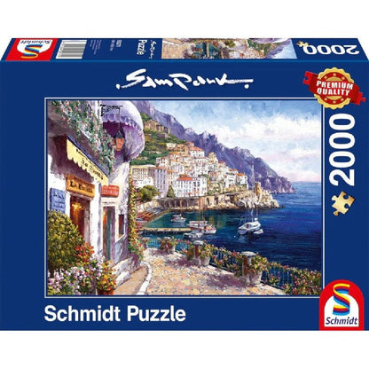 Puzzle Schmidt: Sam Park - Dupa-masa in Amalfi, 2000 piese