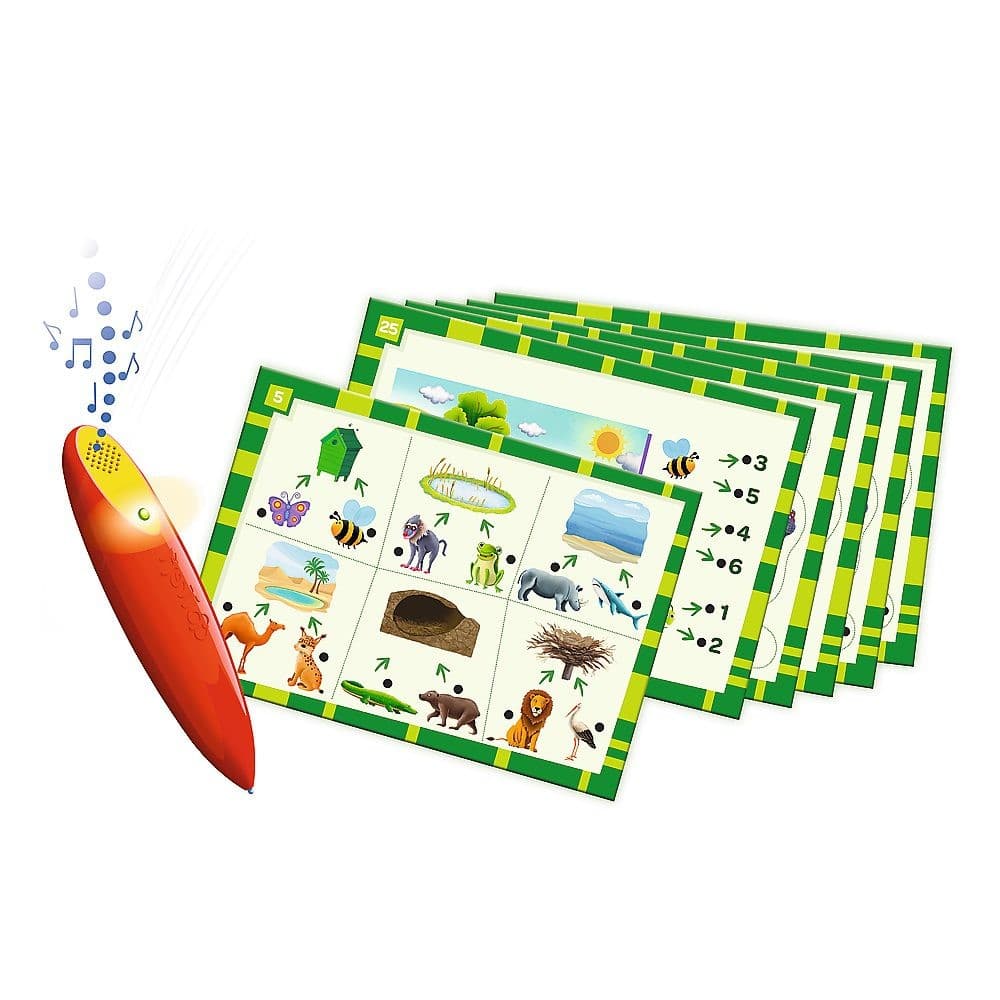 Animale Joc educativ cu creion magic, joc de societate multilingvistic