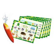 Animale Joc educativ cu creion magic, joc de societate multilingvistic