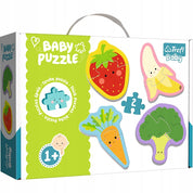 Puzzle Baby Classic - Fructe și legume, 6 piese, Trefl