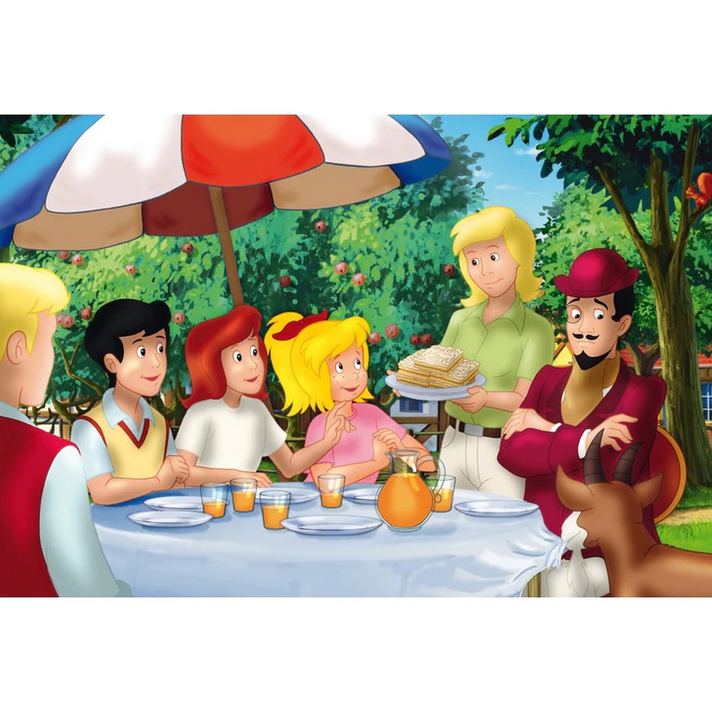 Schmidt Puzzle - Bibi & Tina, set 2x100 și 2x150 piese + Bonus: Cutie metalică
