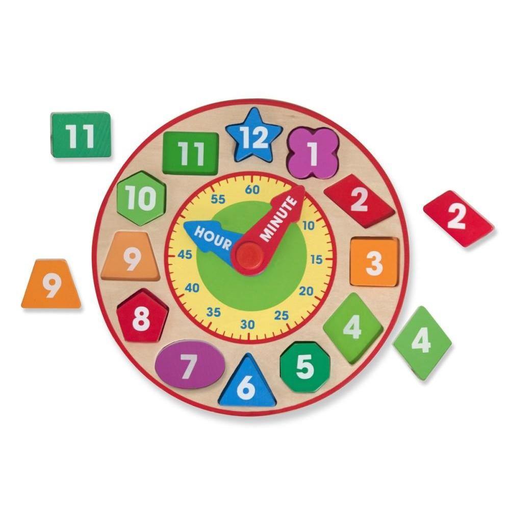 Melissa & Doug Formaillesztő óra-Melissa&Doug-3-Játszma.ro - A maradandó élmények boltja