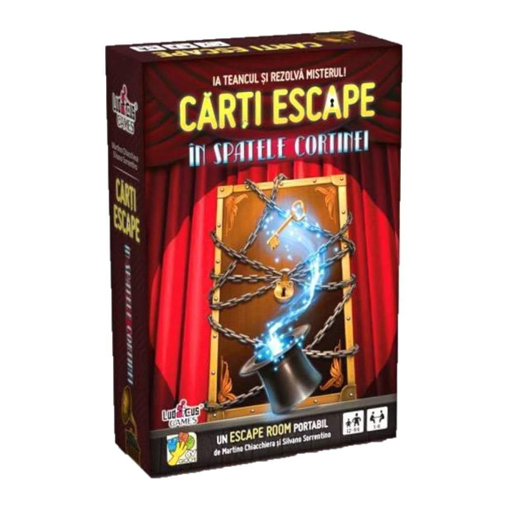 Cărți Escape - În spatele cortinei-Ludicus Games-1-Jocozaur