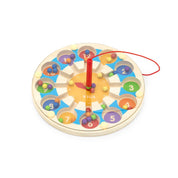 Ceas magnetic din lemn cu bile