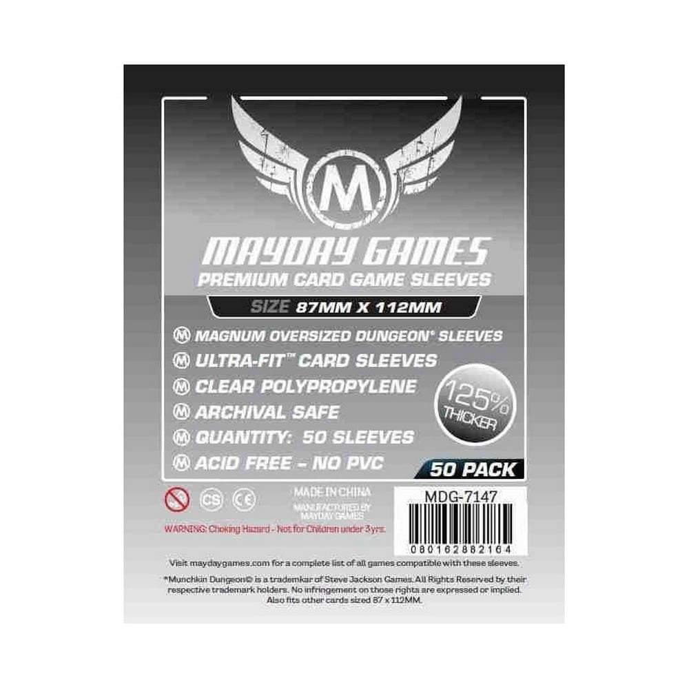 Mayday Premium Magnum Oversized Dungeon Premium Card Sleeves (pack of 50) 87mm x 112mm - Jocozaur.ro - Omul potrivit la jocul potrivit