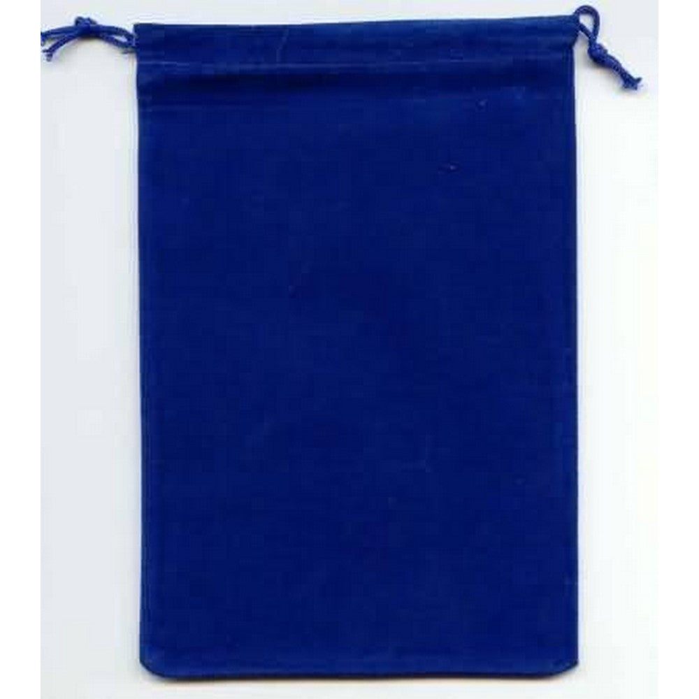 Suede Dice Bag Royal Blue 13x18 cm