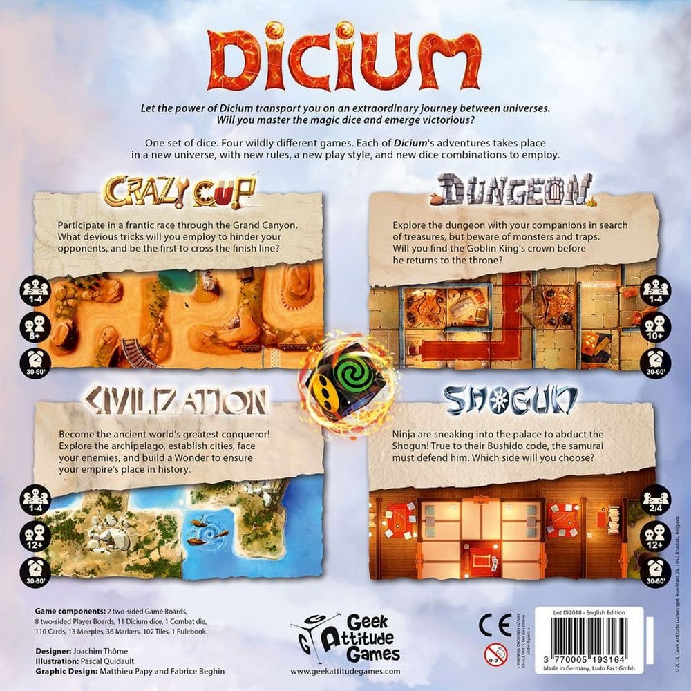Dicium joc de societate în limba engleză