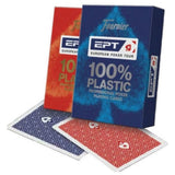 EPT, 100% plastic, cărți de poker cu indici jumbo