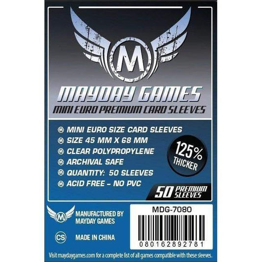 Mini Euro Mayday Premium Card Sleeves (pack of 50) 45mm x 68mm-Mayday-1-Jocozaur