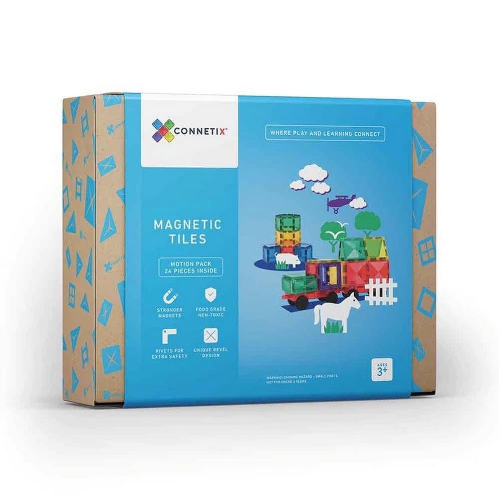 Connetix Magnetic Tiles, Motion Pack 24 de piese