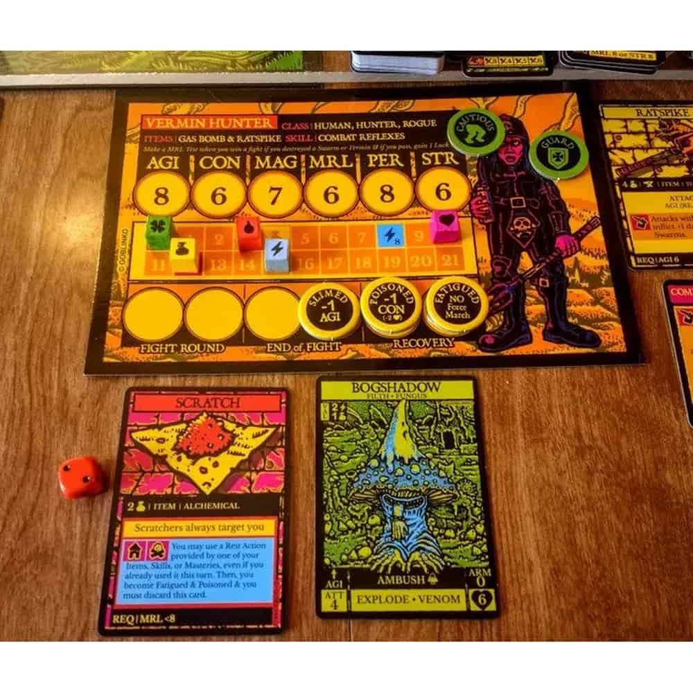 Dungeon Degenerates: Hand of Doom joc de societate în limba engleză