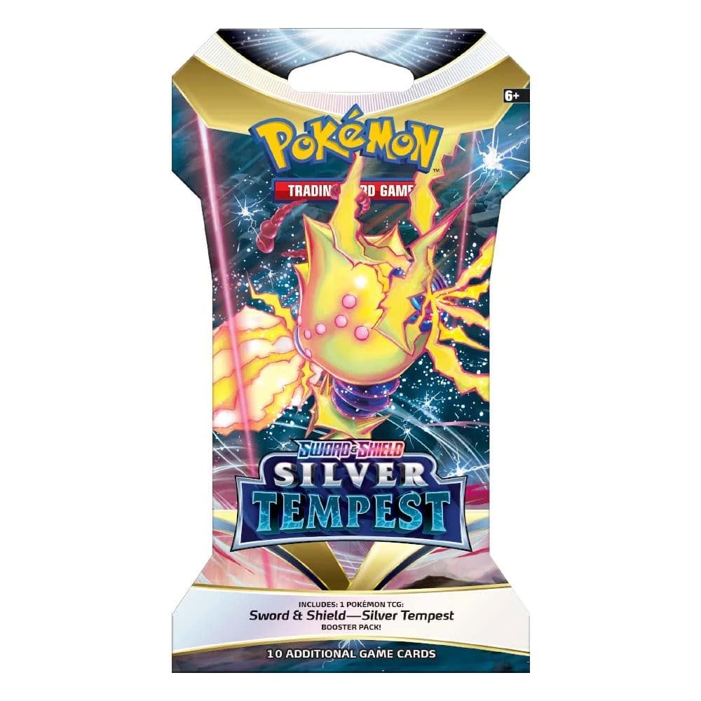 Pokemon TCG: Sword & Shield - Silver Tempest Booster Pack (10 cărți)