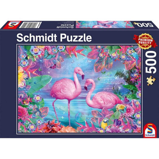 Puzzle Flamingos 500 piese - Jocozaur.ro - Omul potrivit la jocul potrivit
