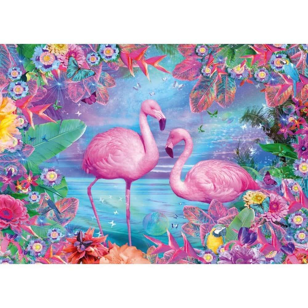 Puzzle Flamingos 500 piese - Jocozaur.ro - Omul potrivit la jocul potrivit