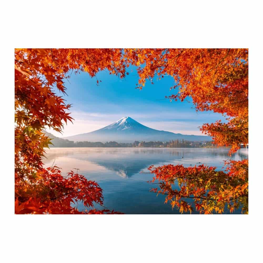 Puzzle 1000 piese Autumn Splendor of Mount Fuji