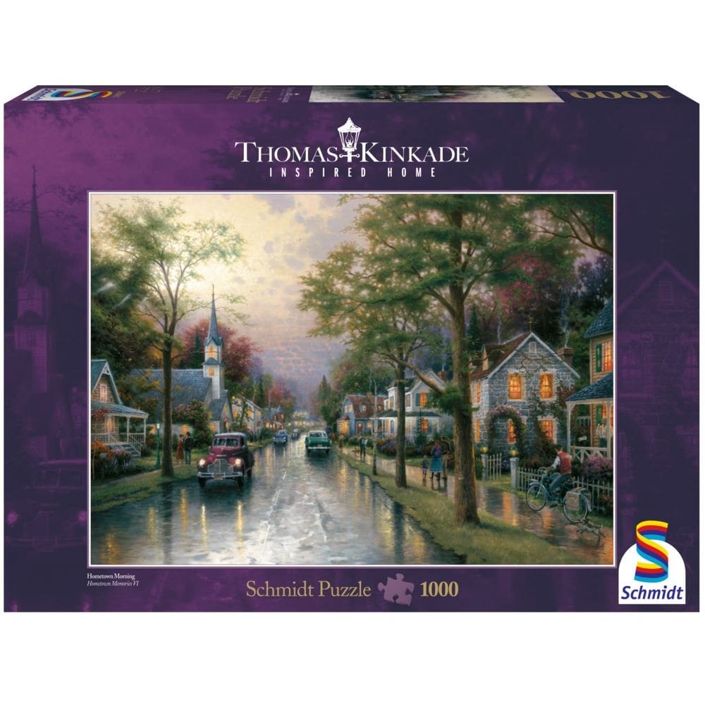 Puzzle 1000 de piese - Dimineață în orașul natal