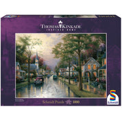 Puzzle 1000 de piese - Dimineață în orașul natal