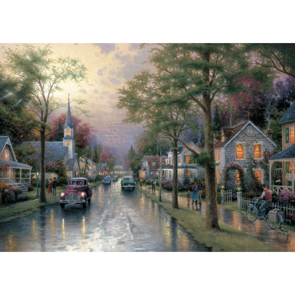 Puzzle 1000 de piese - Dimineață în orașul natal