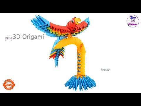 Creagami - Set origami 3D, Papagal