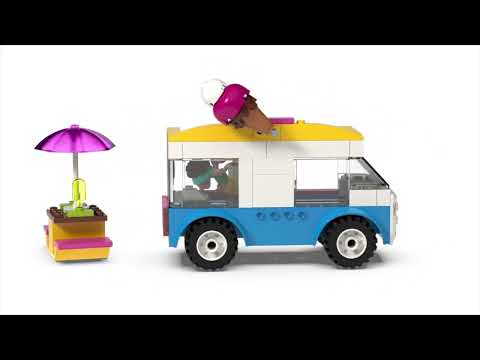 LEGO Friends -  Furgoneta cu inghetata 41715, 84 piese