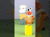 Stivuirea fermelor, jucărie din lemn premium - Stacking Farmyard - 13 piese - Tender Leaf Toys