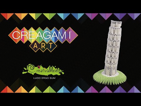 Creagami Art - Set origami 3D, Turnul Pisa