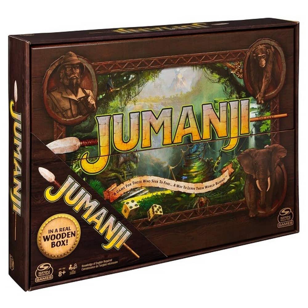 Jumanji; cutie din lemn, joc de societate în limba maghiară