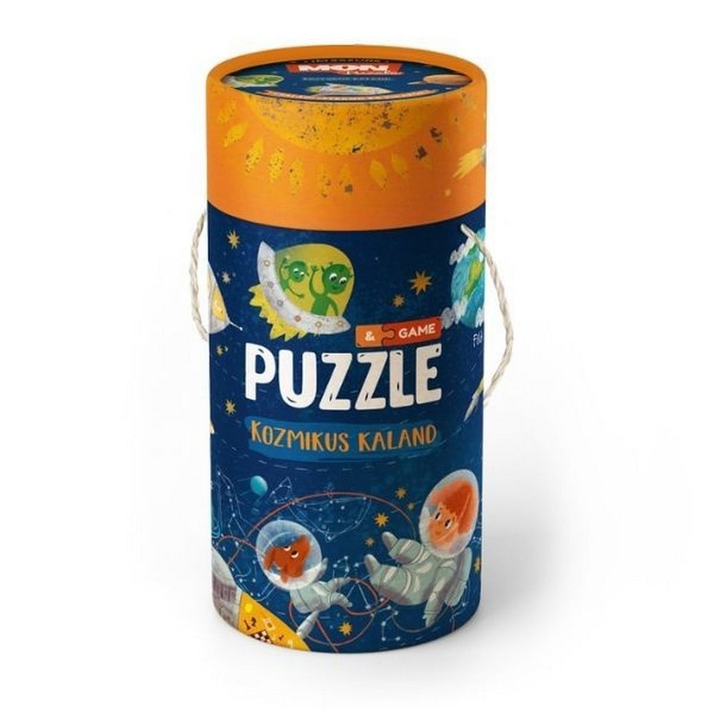 Kozmikus kaland, puzzle cu 40 de piese și joc de societate în limba maghiară