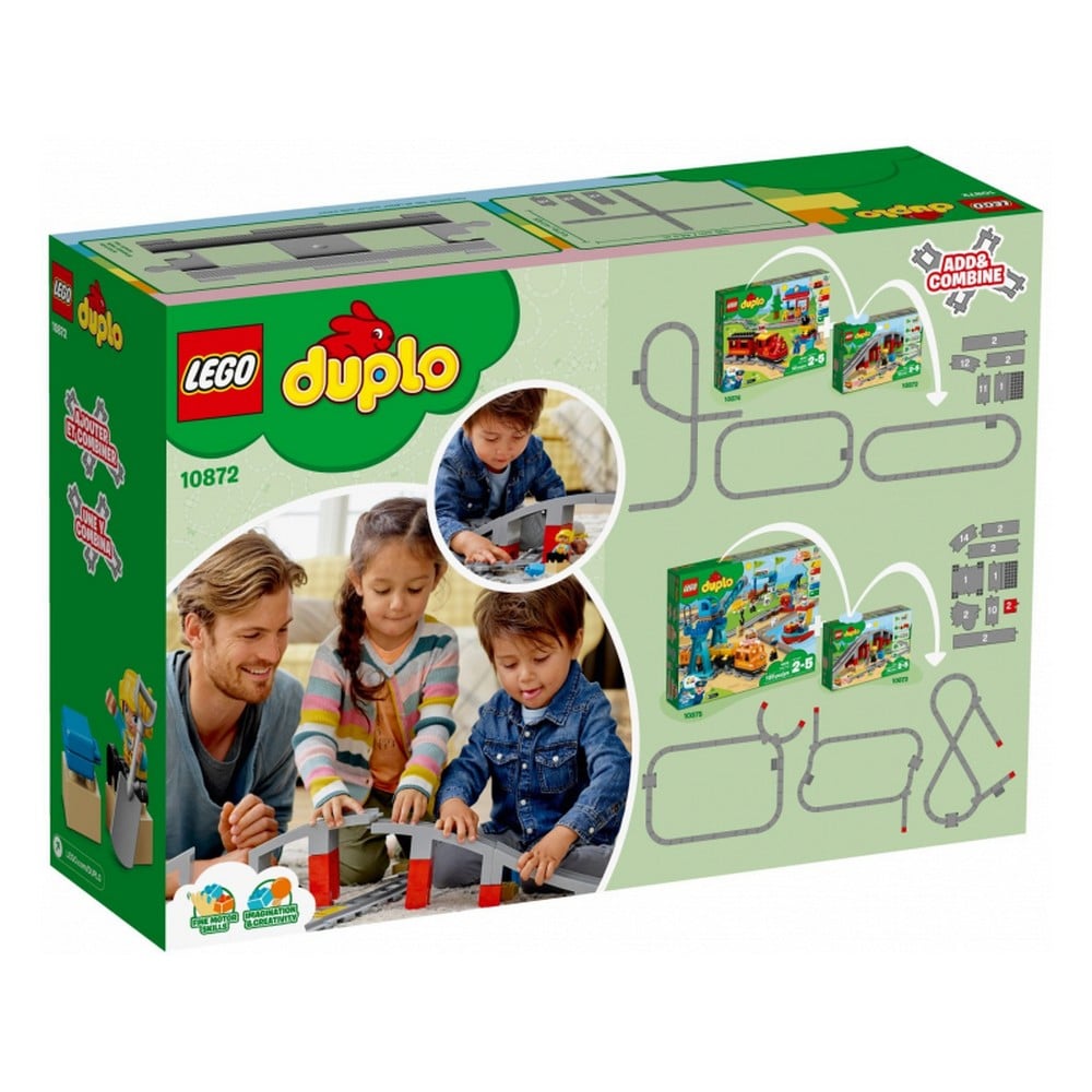 LEGO DUPLO Pod si sine de cale ferata 10872, 26 piese