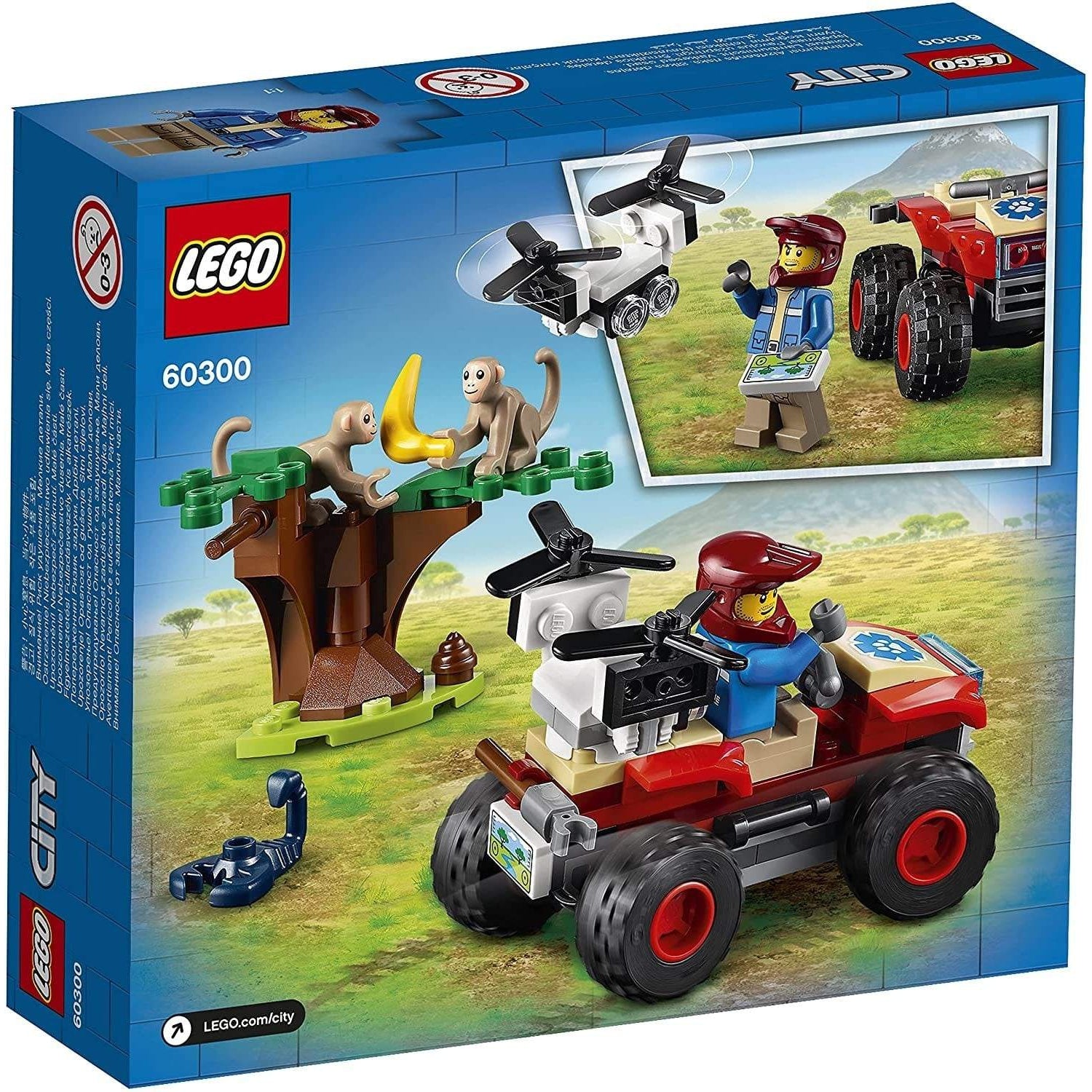 LEGO City -  ATV de salvare a animalelor 60300, 74 piese