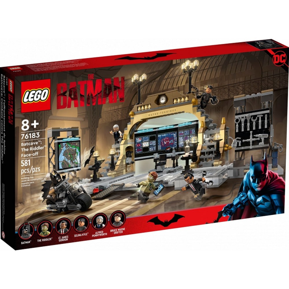 LEGO DC Super Heroes -  Batcave: Infruntarea cu Riddler 76183, 581 piese