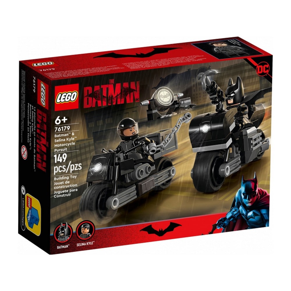LEGO DC Super Heroes Batman & Selina Kyle Umarirea cu motociclete 76179, 149 piese
