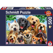 Puzzle Schmidt - Selfie cu câini, 500 de piese